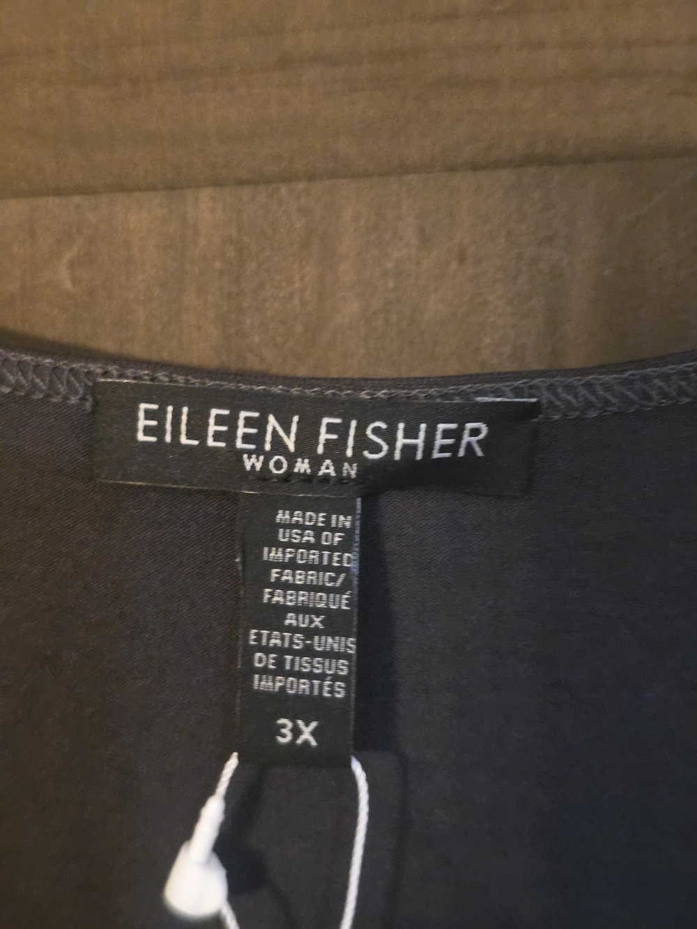 O Eileen Fisher System Vicose Jersey Black Sleeveless Midi Tank Dress 3X - Picture 3 of 6